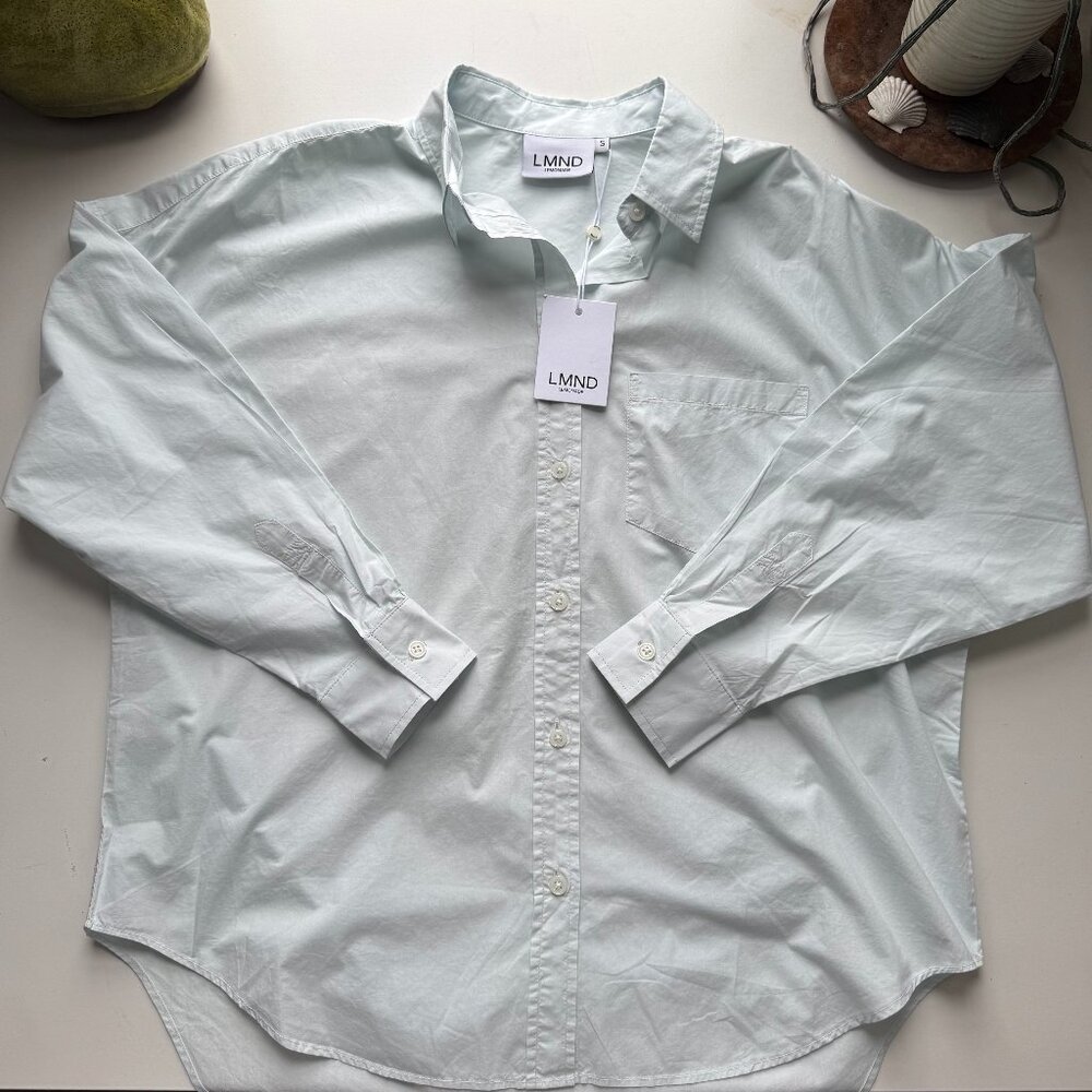NWT Chiara Button-Down in Pale Blue